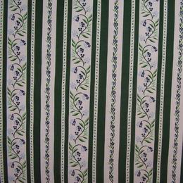 Aruna - zelenobl pruhy s vlnovkami kytek